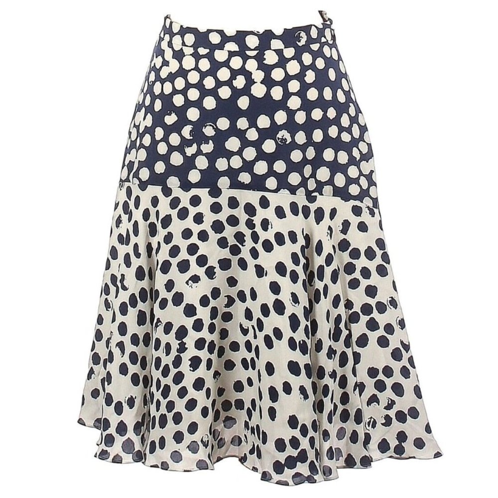 REBECCA MINKOFF ABBIE SKIRT, INDIGO/WHITE SIZE 0